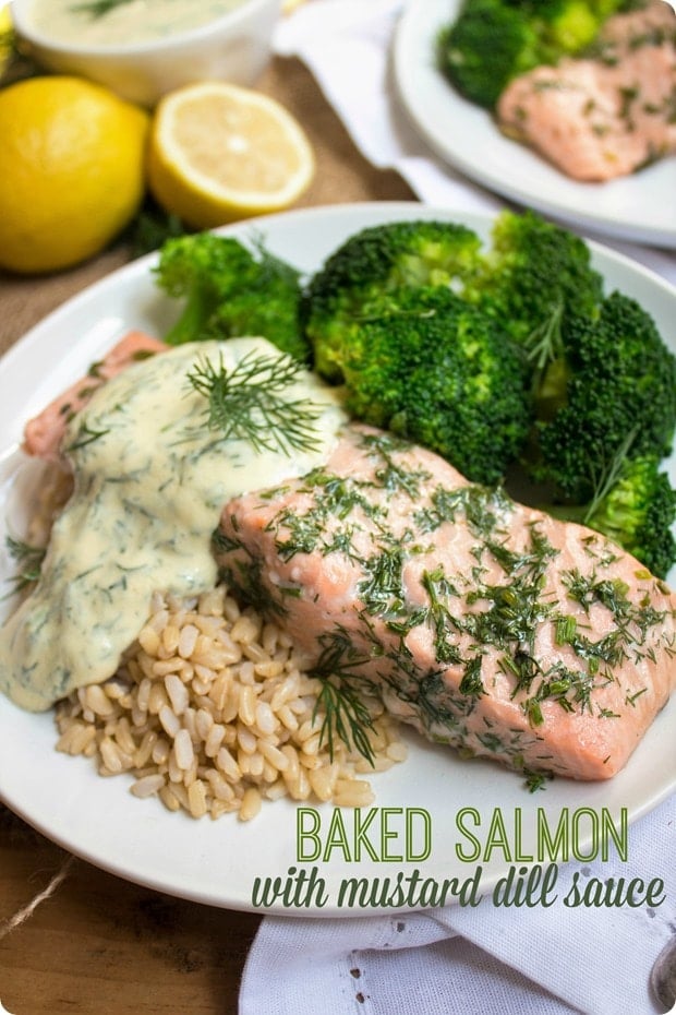 salmon with mustard dill sauce 